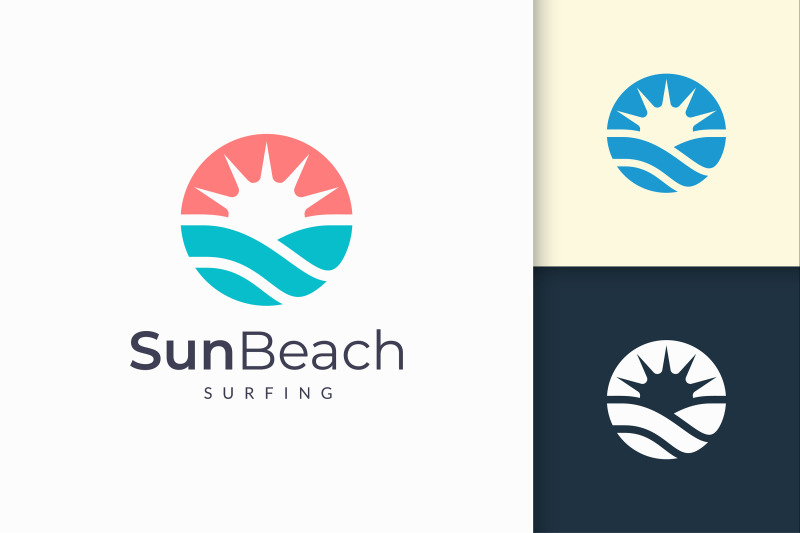 ocean-or-sea-logo-in-abstract-water-wave-and-sun-represent-adventure