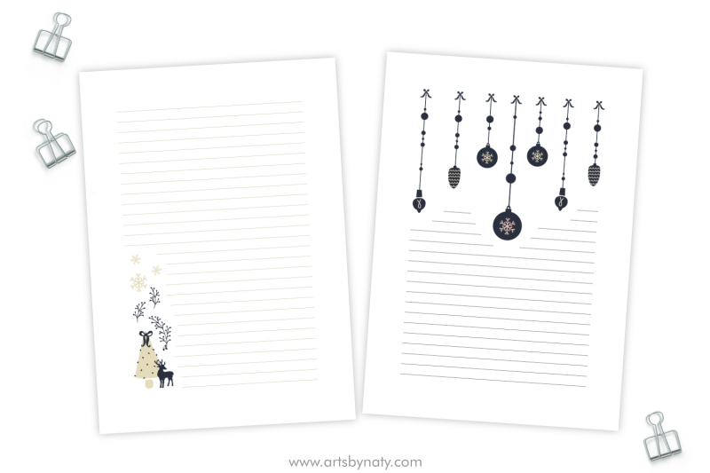 christmas-notebook-paper-and-stickers