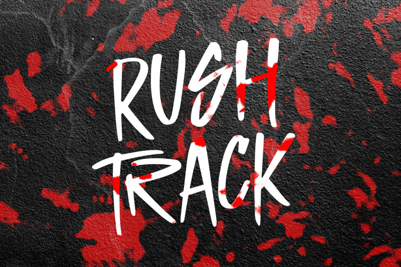 rush-track-brush-handwritten-font