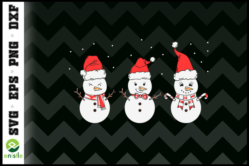 christmas-object-snowman-santa-hat