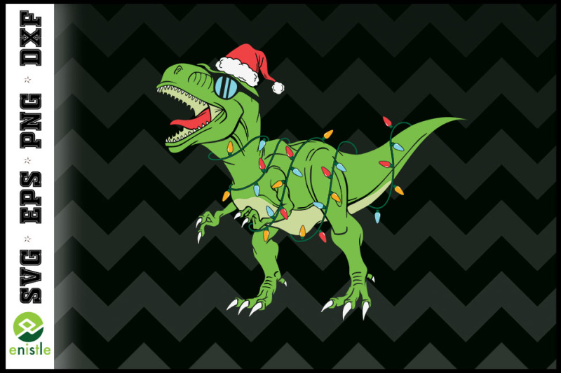 christmas-object-funny-t-rex-santa-hat