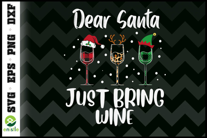 dear-santa-just-bring-wine-xmas-pajama