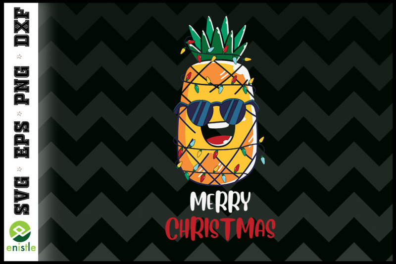 christmas-pineapple-with-lights-glasses