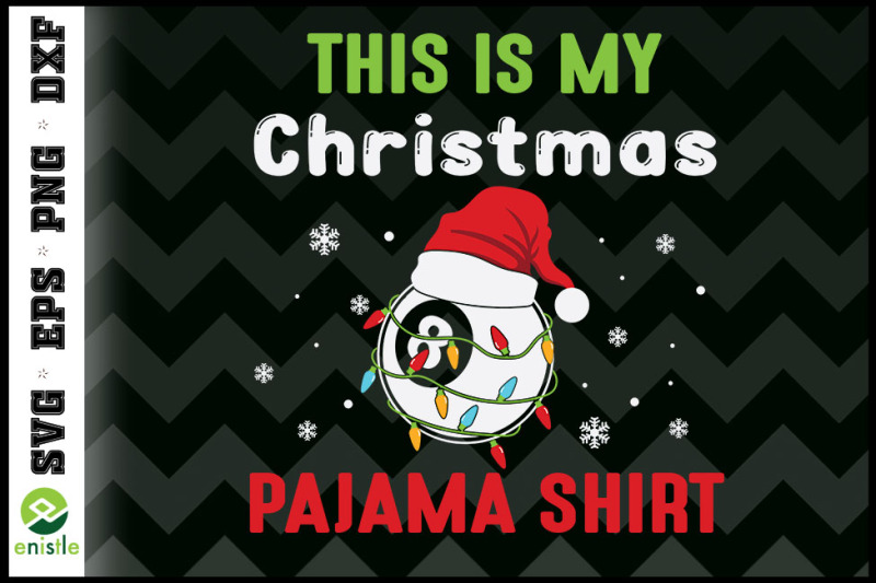 pool-ball-christrmas-pajama-santa-hat