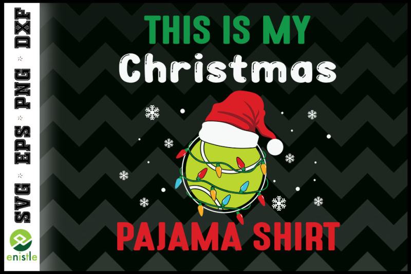 tennis-ball-christrmas-pajama-santa-hat