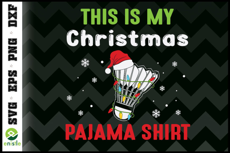 badminton-christrmas-pajama-santa-hat