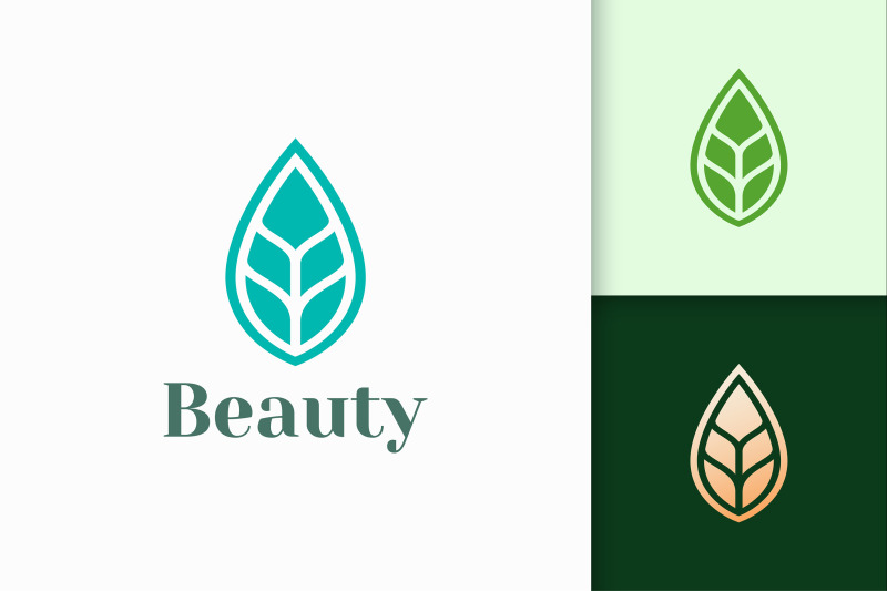beauty-or-health-logo-in-abstract-and-clean-leaf-shape