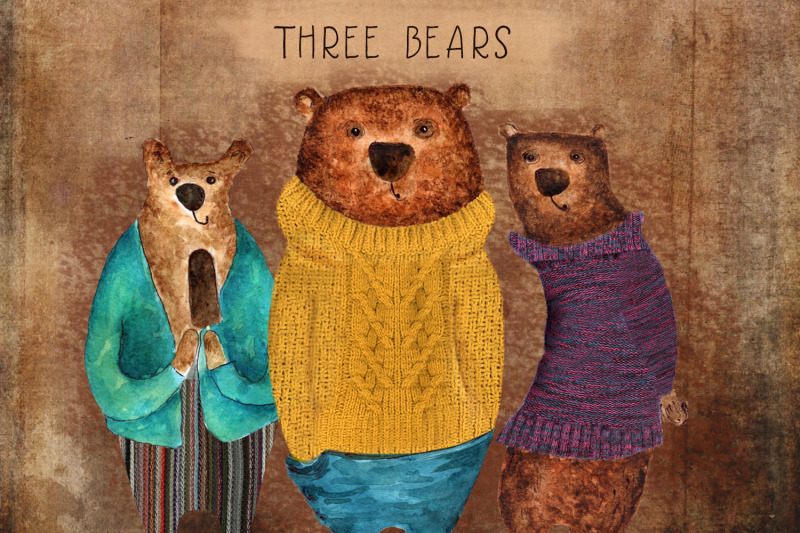 cute-bears-watercolor-illustration