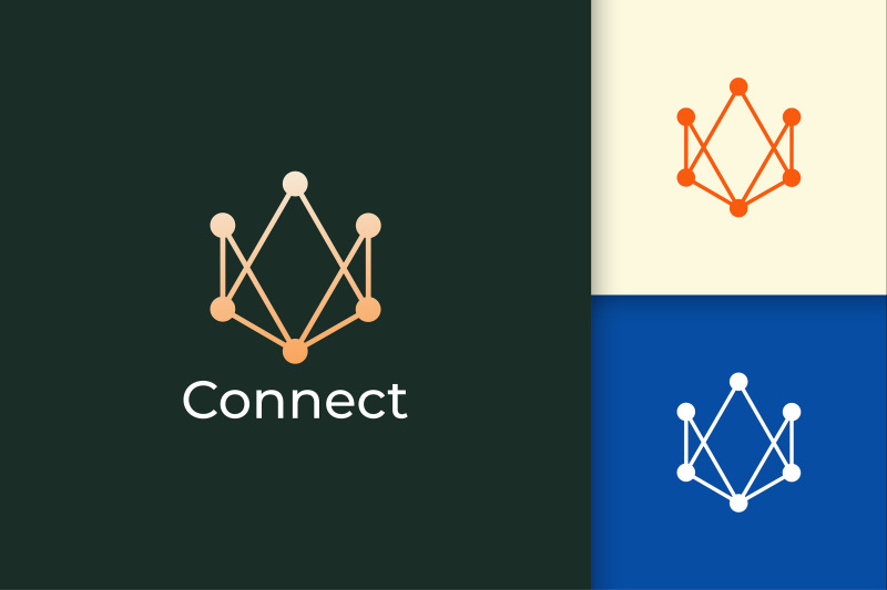 digital-data-or-connect-logo-concept-for-technology-company