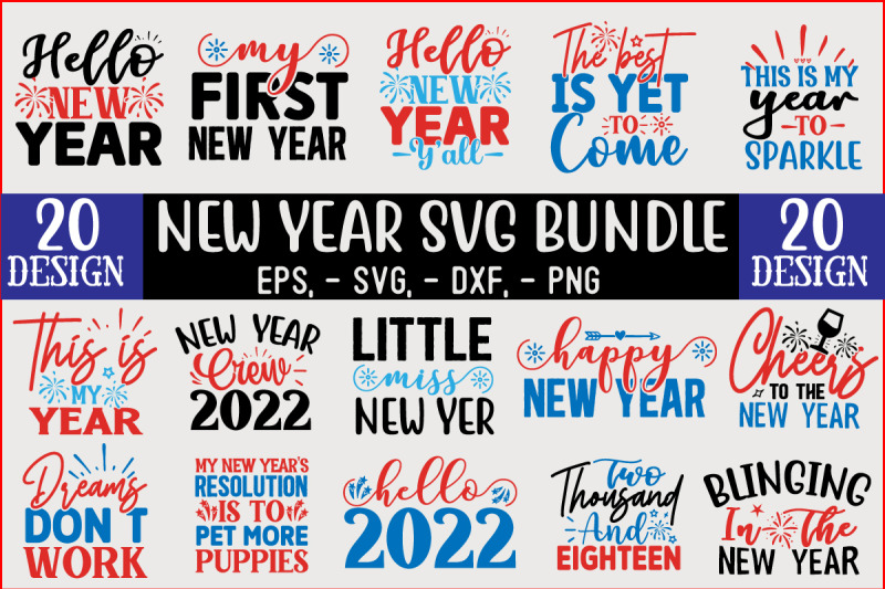 new-year-svg-t-shirt-design-bundle