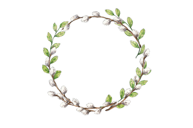 spring-willow-and-green-branches-circle-frame-wreath