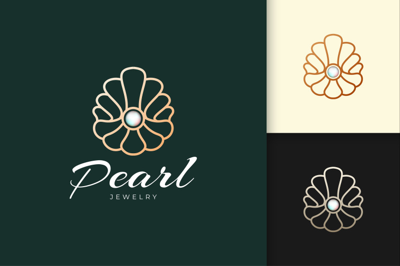 luxury-and-high-end-pearl-logo-in-shell-shape