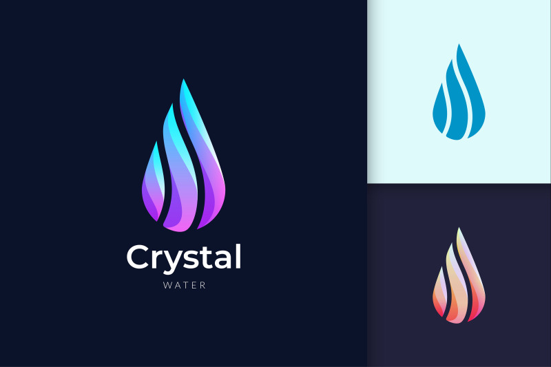 crystal-water-logo-for-beauty-and-cosmetic-brand