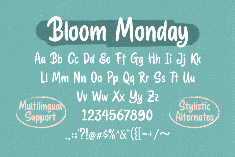 bloom-monday-rough-script