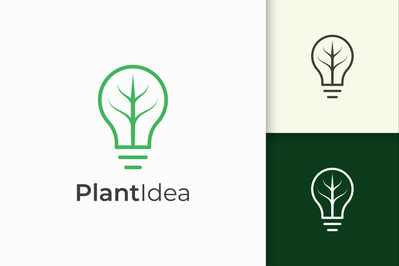 light-bulb-and-leaf-logo-in-modern-style