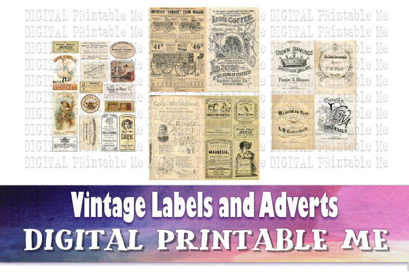 vintage-labels-and-advertisements-junk-journal-antique-adverts-old