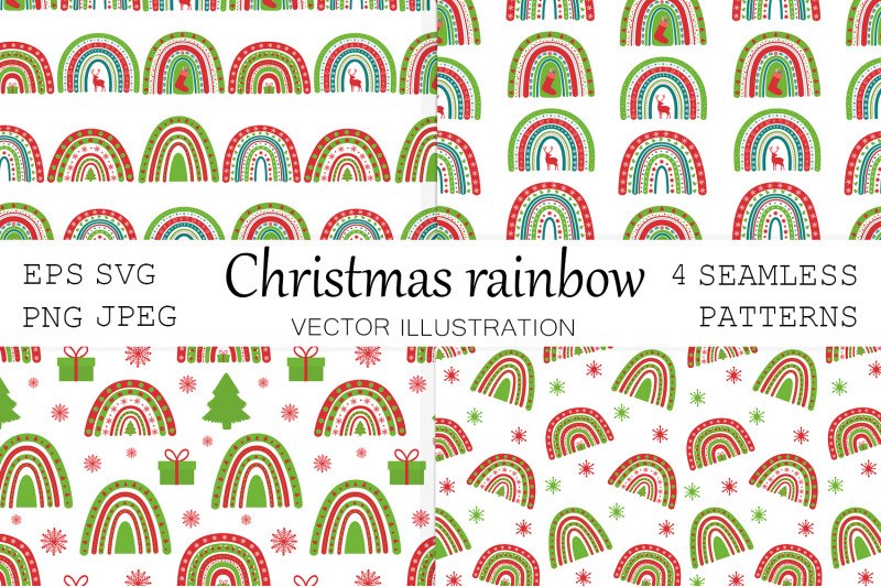 christmas-rainbow-pattern-rainbow-svg-rainbow-pattern