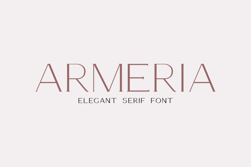 armeria-serif-font