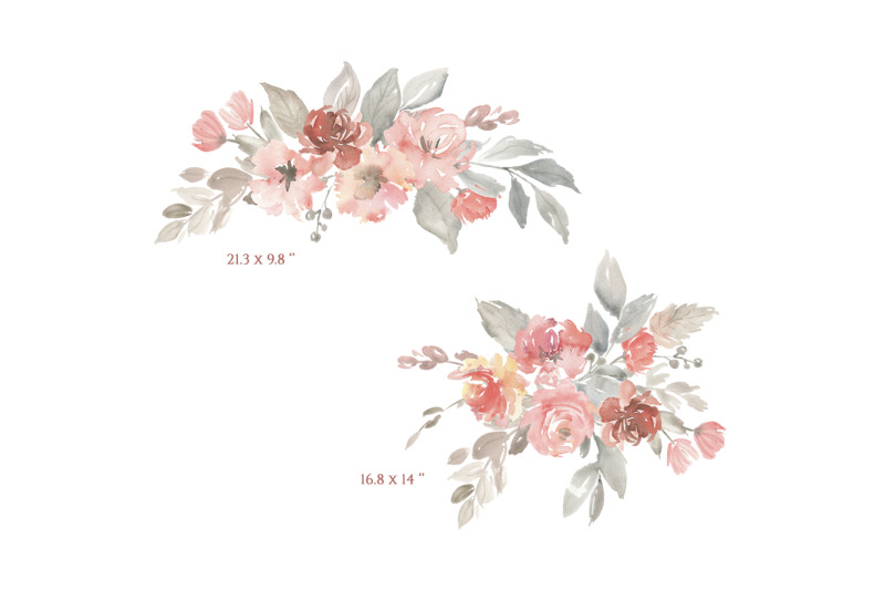 watercolor-dusty-red-amp-gray-flowers