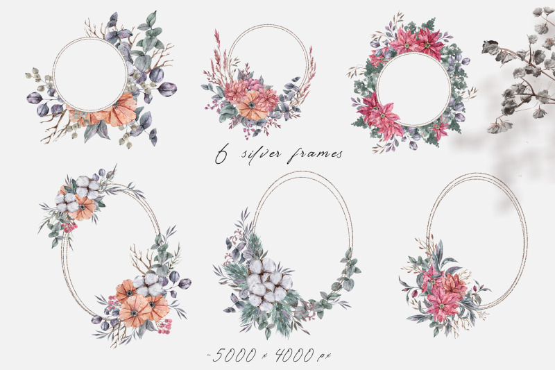 watercolor-metallic-frames-clipart-wedding-frames-png-files