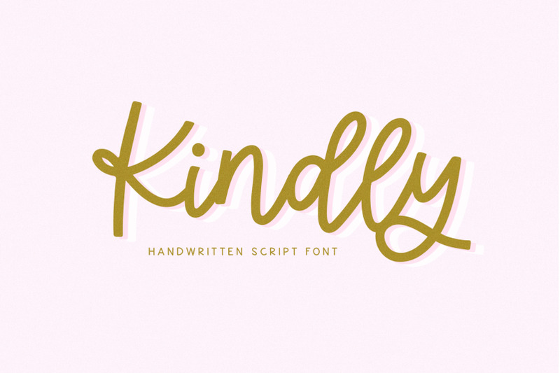 kindly-handwritten-script-font