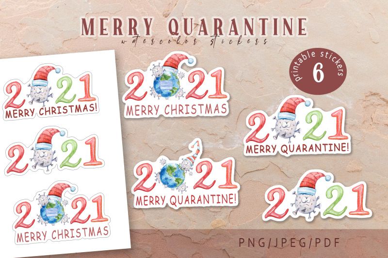 merry-quarantine-christmas-printable-stickers