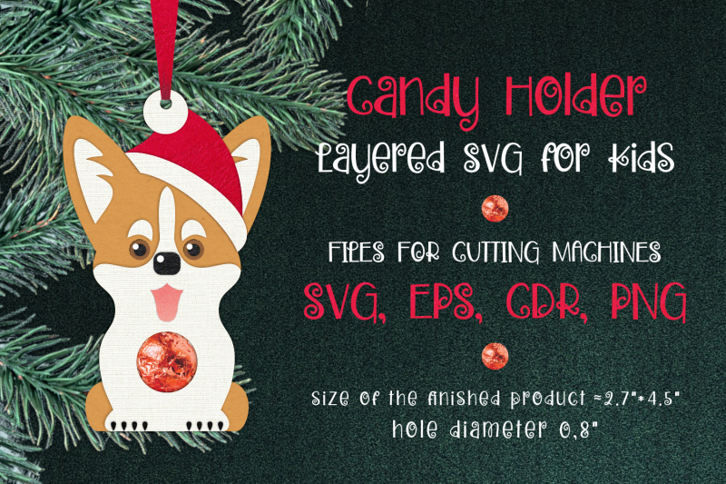 corgi-dog-christmas-ornament-candy-holder-template-svg