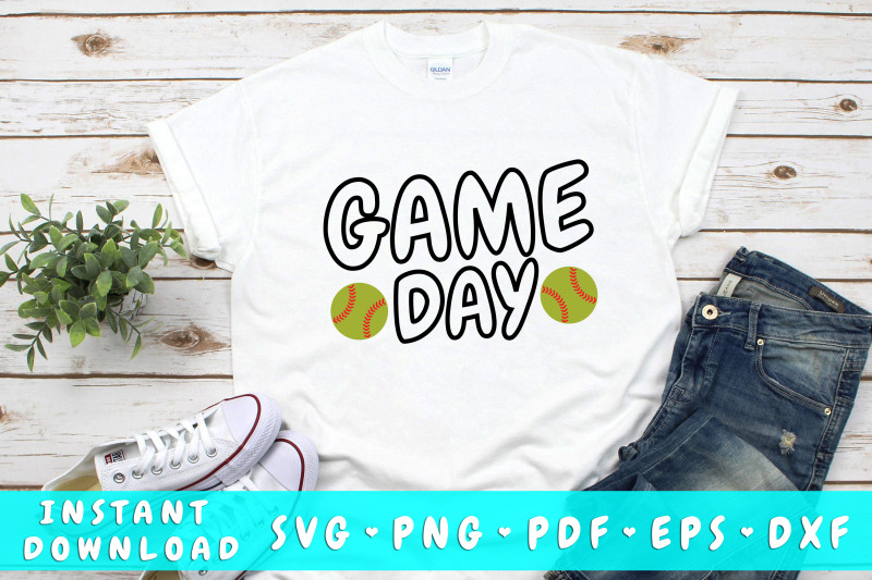 game-day-softball-svg