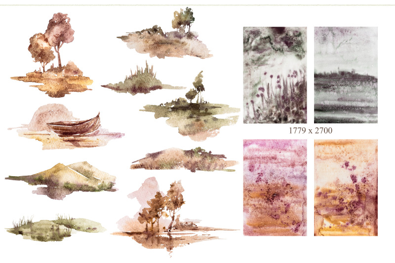 watercolor-landscape-creator-clipart-20-png-files