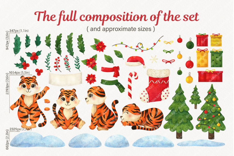 the-year-of-the-tiger-is-2022-christmas-set-of-watercolor-clipart