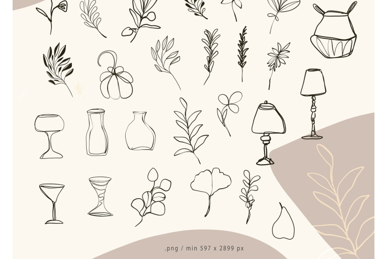 line-art-flower-clipart-hand-drawn-illustrations-48-png