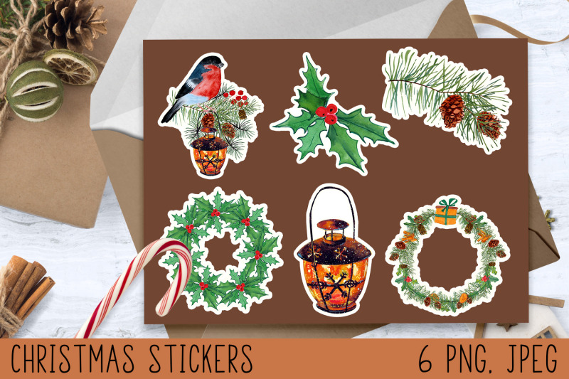 christmas-stickers-png-winter-wreath-christmas-gift-stickers