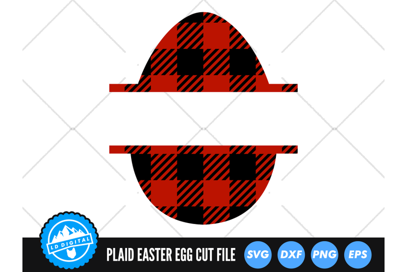 buffalo-plaid-easter-egg-svg-easter-2022-cut-file