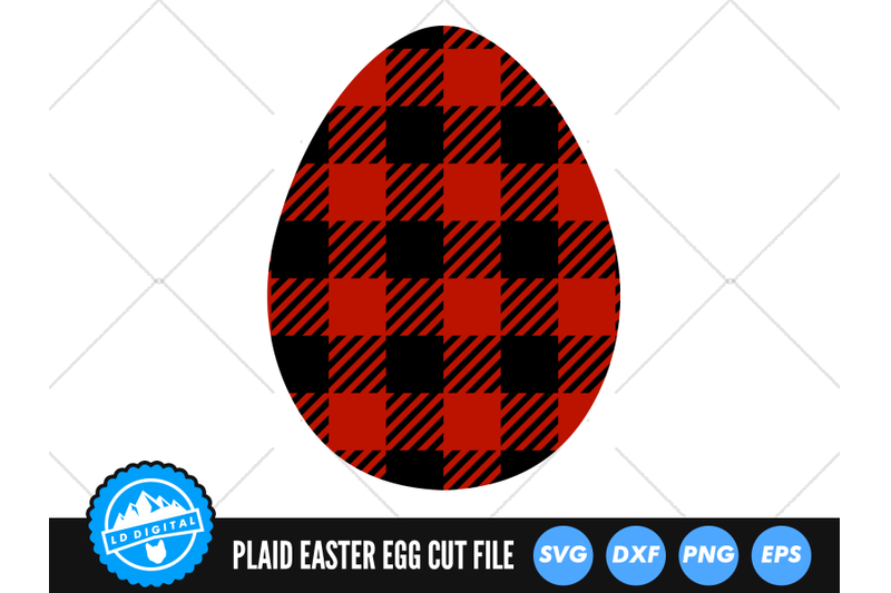 buffalo-plaid-easter-egg-svg-easter-2022-cut-file