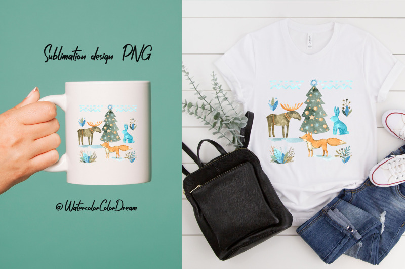 christmas-animals-sublimation