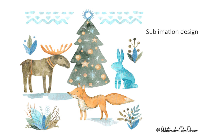 christmas-animals-sublimation