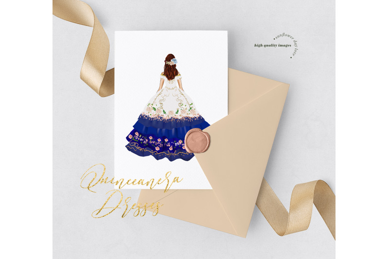 white-amp-navy-miss-quince-clipart-princess-birthday-dresses-clipart