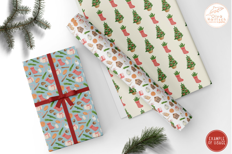 christmas-digital-paper-pack-watercolor-christmas-seamless-patterns