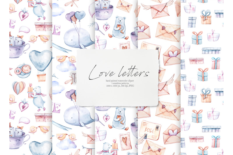 watercolor-bears-and-whales-seamless-patterns-digital-paper