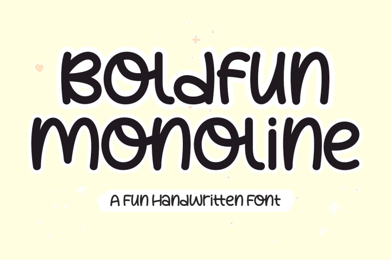 boldfun-monoline-quirky-font