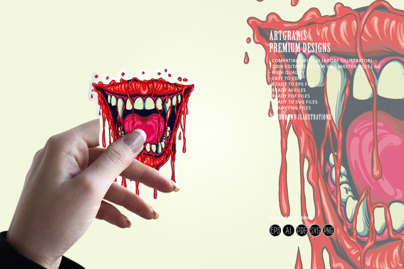 lips-vampire-melting-bloody-illustrations