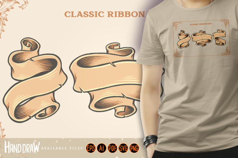 retro-classic-ribbon-set-illustrations