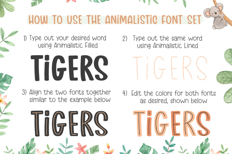 animalistic-font-trio-procreate-fonts-kids-fonts-craft-fonts