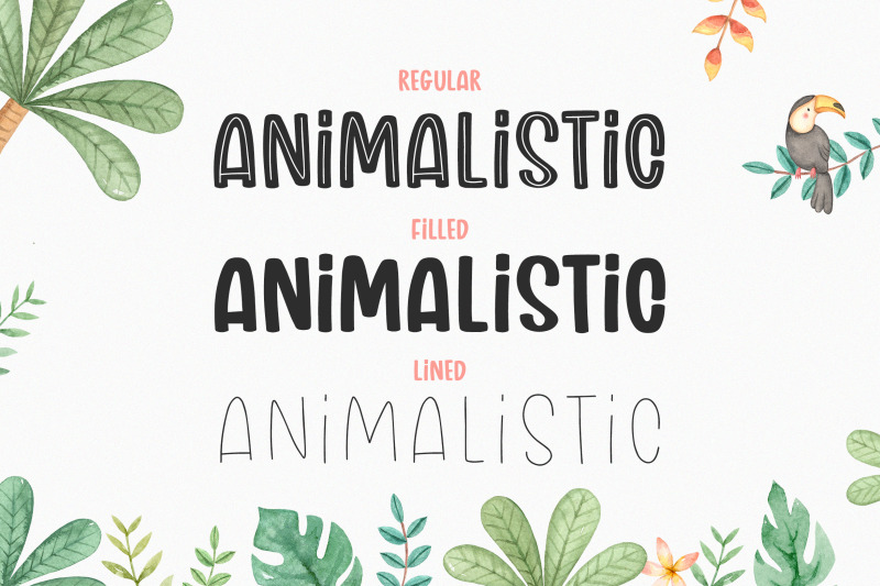 animalistic-font-trio-procreate-fonts-kids-fonts-craft-fonts