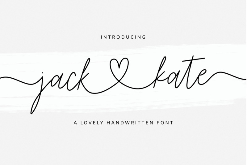 jack-and-kate-lovely-font