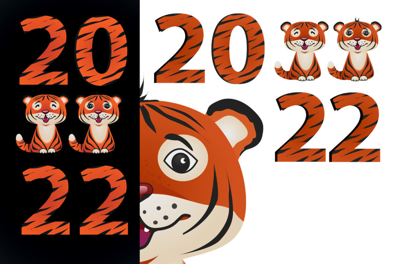 cute-cartoon-tiger-cubs-and-numbers-in-tiger-skin