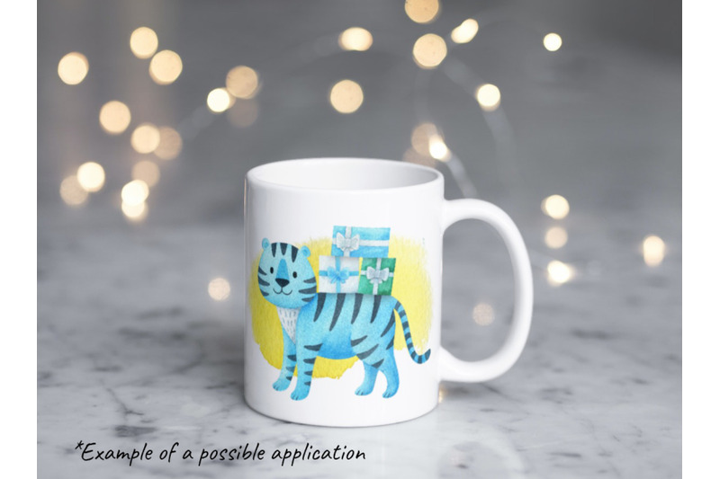 new-year-039-s-collection-of-clipart-2022-watercolor-blue-tigers