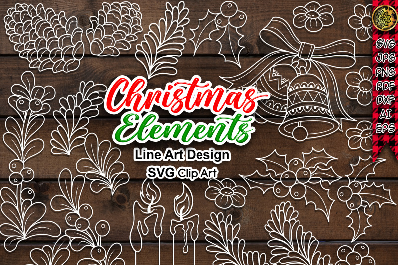 christmas-svg-line-art-design-clip-art