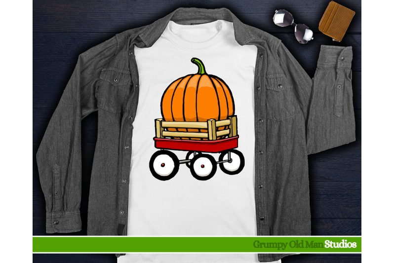 red-wagon-with-large-pumpkin-autumn-thanksgiving