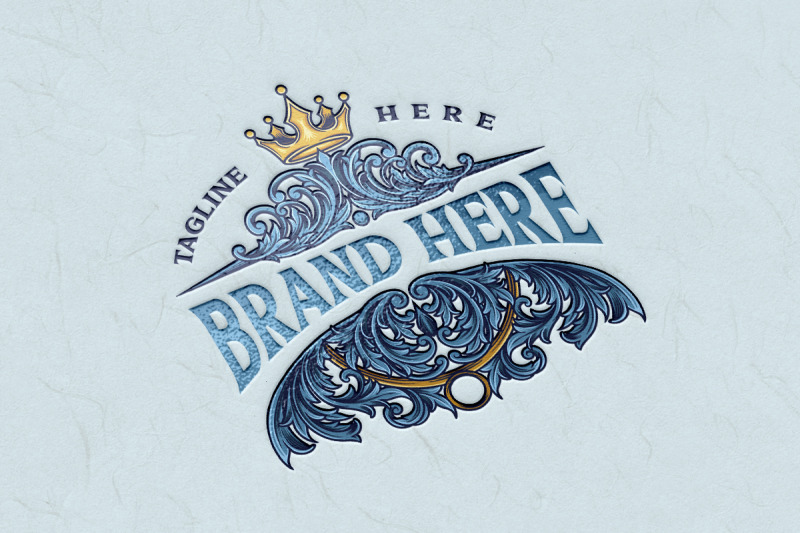 king-victorian-modern-ornate-for-logo-brand-template